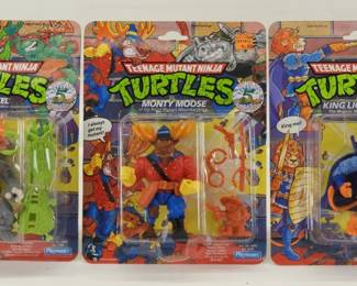 3PC TMNT Doctor El King Lionheart Monty Moose MOSC