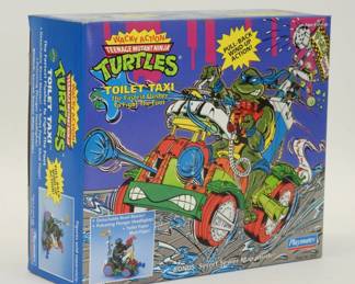 1990 Playmates TMNT Wacky Action Toilet Taxi MISB