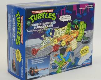 1989 TMNT Double Barreled Plunger Gun MISB