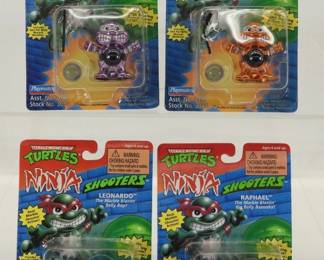 4PC 1995 Playmates TMNT Ninja Shooters MOSC Set
