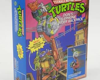 1991 TMNT Don's Telephone Line Rider Backpack MISB