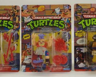 3PC 1990 Teenage Mutant Ninja Turtles MOSC Group