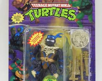 1995 Playmates TMNT Warrior Winged Leonardo MOSC