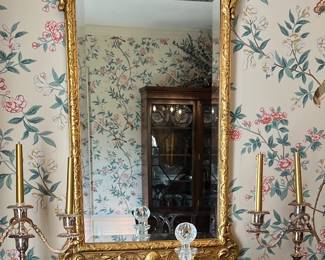Antique Gold Gilded Mirror
