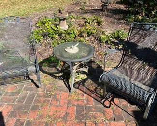Patio Rockers and Table