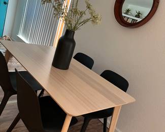 IKEA dining table and chairs 