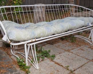 Outdoor glider bench