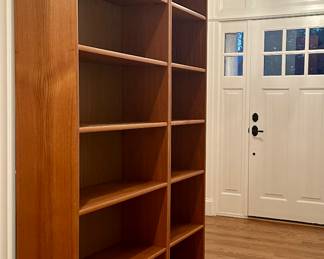 (3) Vintage MCM Style Bookshelves - there are two wide and one tall and narrow