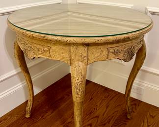 (2) Baker Furniture Demilune Side Tables 