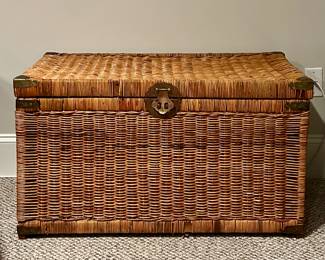 Wicker Storage Trunk