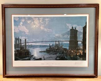 Cincinnati Lithograph, Signed John Stobart 156/750
