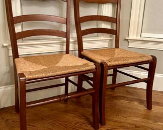 (2) Chairs with Rush Seats