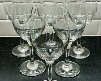 (6) White Wine Glasses