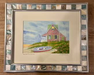 "The Beach House," Signed C. Barry Hills