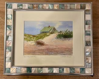 "In the Dunes," Signed C. Barry Hills