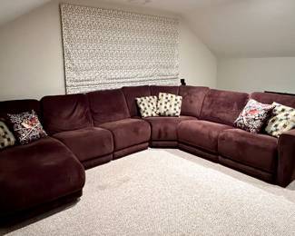 Plush Power Reclining Sectional Sofa
