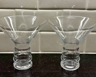 (2) Martini Glasses