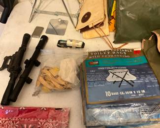 Sights for BB gun & other camping items