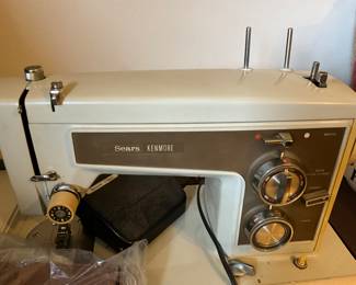 Close up of Sears sewing machine