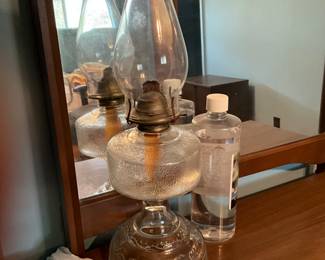 Vintage oil lamp & oil
