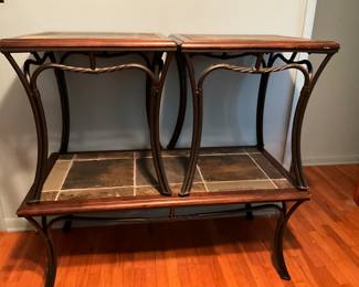 2 end tables & matching coffee table