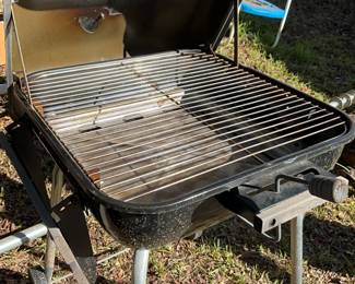 Inside of small grill