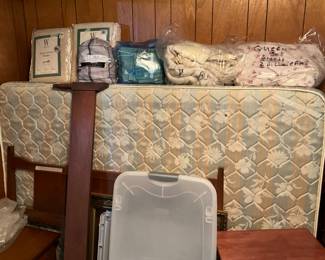 Full size mattress & box springs & miscellaneous