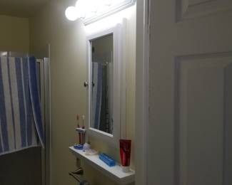 Bath vanity lights & mirror