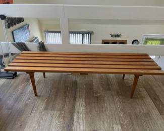 Mid-century modern bench
