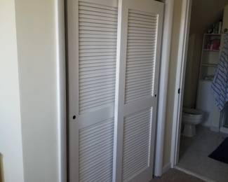Louvered closet doors