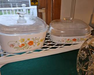 Vtg. Corningware “Wildflower” Casseroles w/ Lid!
