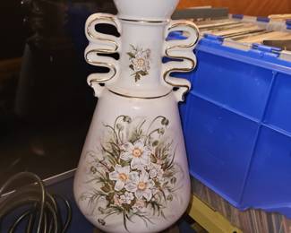 Vtg Porcelain Painted Lamps! 

