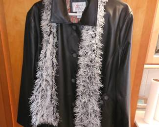 Max & Madison Women's Leather Coat!