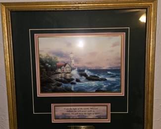 Thomas Kinkade Framed “The Beacon of Hope” w/COA!
