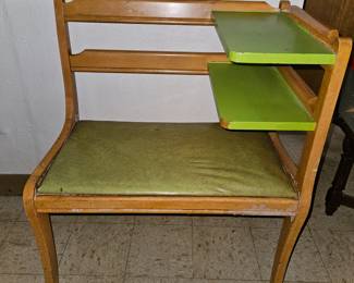 Vintage Telephone Table Gossip Chair!
