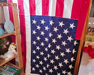 Philadelphia Q.M. Depot 5’x9.5’ 48 Stars WWII Interment Flag, Valley Forge Flag Co. 5’x9’ Flag 50 Stars!
