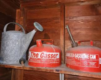 The Gasser Metal Gas Can, Vintage Galvanized Gas Can