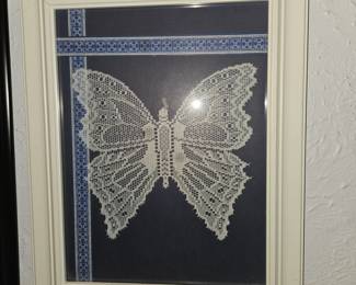 Framed Lace Butterfly!