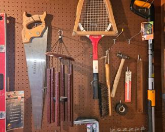 Vtg Tennis Racket “Pancho Gonzoles”, Vtg Ranger Saw By Disson R-1, Etc!
