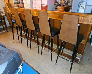Mid Century Modern Bar Stools - Set of 6!