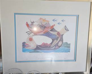 Ltd Edition Framed & Matted Lithograph “Jonah & The Whale”!