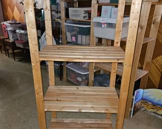 Wood Storage Shelves!