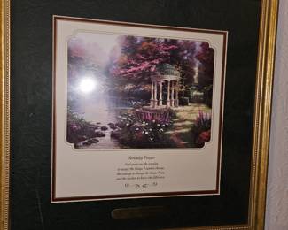 Thomas Kinkade Framed “The Garden of Prayer” w/COA!
