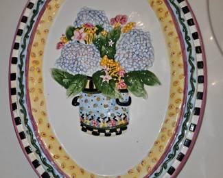 Debbie Mumm Sakura Hydrangea Platter!
