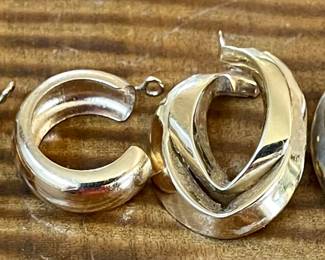 14K Gold Earring Covers (as Is) Total Weight 4.8 Grams 