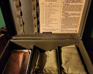1945 Dated U.S. Army Barber Field Kit