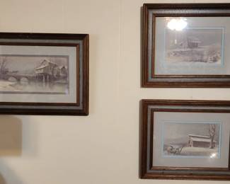 Trio of Ben Hampton prints