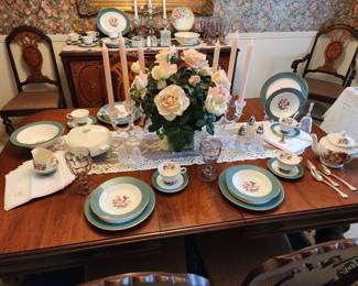 MID-CENTURY  China service for 6, plus extra pieces 