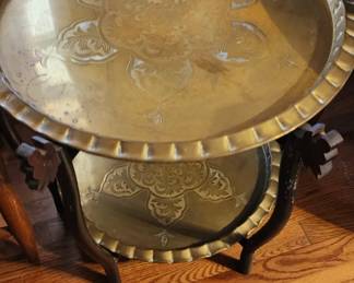 Nice round brass table