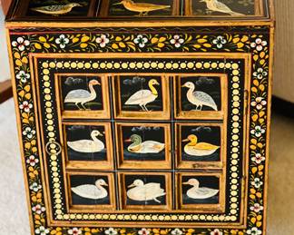 Indian Folk Art Painted Cupboard